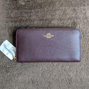 Coach Accordion Zip Wallet - Oxblood - NWT!!!